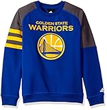 NBA Youth 8 – 20 Golden State Warriors Techフリース長袖クルー、S ( 8 )、ブルー