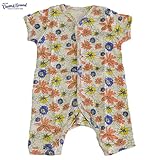 オーシャンアンドグラウンド｜ベビー肌着半袖ロンパース｜Flower Note｜ピンク