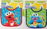 Sesame Street Beginnings Elmo & Cookie Monster Baby Bib Set - Newborns (0+ Months) by Sesame Street 