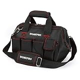 WORKPRO 12インチ 32センチ ツールバッグ 600D 工具入れ 工具差し 道具箱 工具箱 修理袋 並行輸入品