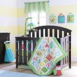 Owlphabet 4 Piece Crib Bedding Set Color: Sage by Laura Ashley Baby [並行輸入品]
