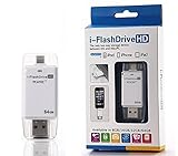 [PCATEC] [iOS9.1対応] USB＆iPhone6/6s/6Plus/6s plus/5s/5c/5,iPad air/mini 対応全シリーズ対応i-FlashDrive/Device HD内蔵メモリ16GB カードリーダー For [iOS9対応]新型iPad air/air2/iPadmini1/2/3/iPhone6/6plus/5/5C/5S(内蔵メモリ64GB)