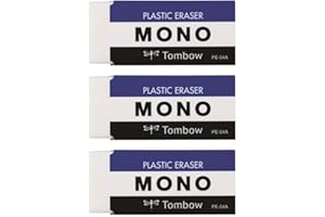トンボ鉛筆 MONO 消しゴム PE04 小学生から (低学年にもピッタリのスタンダードサイズ) 3個入 JCA-311
