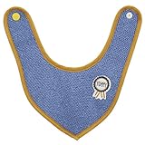 田中産業  PLAIN FABRIC ベビーロゼット スタイ ブルー PF-05