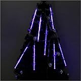 MyMei　LEDツララスティックライト　イルミネーション　ストリングライト　240球　流星雨8本セット　防水　バーディー　クリスマス装飾ライト　LEDガーデンライト　ツリー電飾　光が流れる　イベント