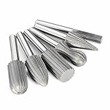 xlp ロータリーヤスリ 木工用 回転 研磨 高速 HSS DIYツール 超硬バー ウッドドリル 6 Pcs