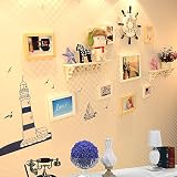 地中海の棚の写真の壁の装飾壁の壁画ヨーロッパの壁紙の壁紙ヨーロッパの壁の壁の壁5インチ7インチ10インチ ( Color : White )