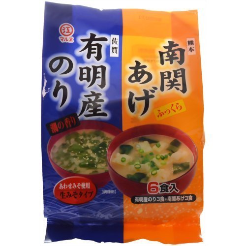 マルヱ 南関あげ＆有明産のり 合わせみそ汁