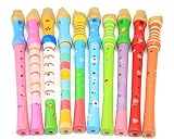 CHILDREAM 2個Large WoodenフルートKids '楽器教育玩具