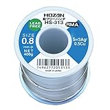 ホーザン(HOZAN) 鉛フリーハンダ 鉛フリー半田 Sn-3Ag-0.5Cu 鉛フリー半田 線径0.8mmΦ 重量400g HS-313