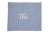 Caught Ya Lookin' Wet Bag, Blue Seersucker/Blue/White, One Size by Caught Ya Lookin'
