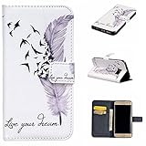 UNEXTATI Galaxy S6 Edge Plus ケース 手帳型ケース 高級PUレザー カード収納 ホルダー 付き 耐衝撃 全面保護 スタンド機能付き Samsung Galaxy S6 Ed