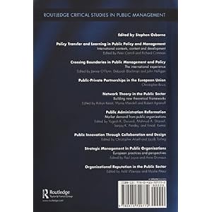 Organizational Reputation in the Public Sector (Routledge Critical Studies in Public Management)