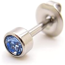 Amazon | 片耳用 ファーストピアス 4mmヘッド シルバー枠