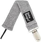 Z. Daisy Eco Binkie Bungee Pacifier Clip - Henry Gray Solid by Z. Daisy [並行輸入品]