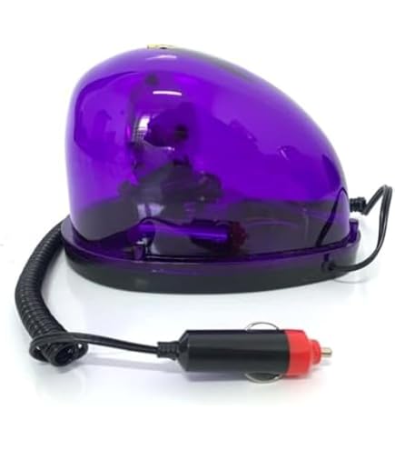 Amazon.co.jp: AOBOPO カタツムリ型回転警告灯｜パープル 12V 強力