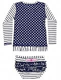 ラッフルバッツ ストライプ柄 長袖 ラッシュガード ビキニ 3歳（95cm） Navy (ネイビー)