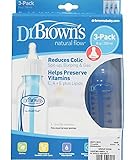 Baby / Child Dr. Brown's 3 Pack BPA Free Polypropylene Bottle 8 oz - Made from BPA free, polyproylen