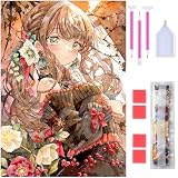 ダイヤモンドアート Rinimie ダイヤモンドアート キット アニメ女の子 ダイアモンドビーズ絵画キット 5Dモザイクアート DIY 手作り絵画手芸キット ダイヤモンド塗装 全面貼り付けタイプ 芸術品 家用装飾 30x40cm