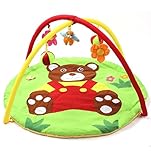 ベビージム　プレイジム　プレイマット　マット　アクティビティ　ジム　新生児から対象　０月から対象　赤ちゃんのおもちゃ　おねんね　はらばい　指遊び　プレゼント　出産祝い　クマちゃん