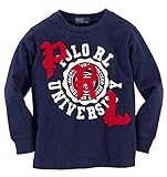 POLO RALPH LAUREN (ポロラルフローレン) PRLグラフィック長袖Tシャツ ベビー 男の子 ネイビー 90cm (24ヶ月) [並行輸入品]