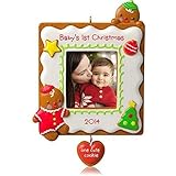 Hallmark 2014 Baby's 1st Christmas One Cute Cookie Photo Holder Ornament Model: QGO1023 by Hallmark 