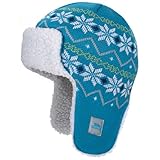 (トレスパス) Trespass 赤ちゃん・ベビー用 耳あてつきニット帽 トラッパーハット ビーニーハット ニットキャップ 帽子 冬 (ワンサイズ) (マリン)