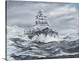 Vincent Alexanderブースプレミアムシックラップキャンバス壁アート印刷題名BismarckオフグリーンランドCoast 1900 HRS。 40" x 30" 2359858_24_40