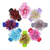 ROEWELL赤ちゃんのヘッドバンドのガールズキュートヘアリボンヘアバンド新生児ヘアバンド middle