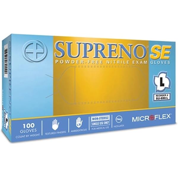 Amazon.co.jp: Microflex SU690L Supreno SEパウダーフリーニトリル