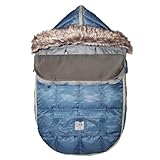 7A.M. ENFANT Le Sac IGLOO ベビーカーフットマフ Denim 6-18M