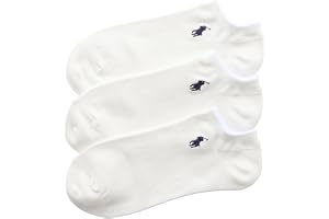 Polo Ralph Lauren 92022800 Socks (3 Pair Set) Polo Ralph Lauren, Smooth and Comfortable Pique Knit Sneaker-Length Socks, 3 Pair Set, Men's, Women's, Unisex