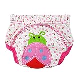 D DOLITY ベビー　おむつカバー　動物の柄　布おむつ　トイレトレーニングパンツ　おむつパンツ　全５種類 - レディバード, 12〜24ヶ月