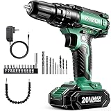 KIMO 20vドリルドライバー コードレス 充電式ドライバードリル 最大トルク35N.m 18段トルク調節 無断変速 無負荷回転速度135