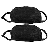 Seliyi 黒マスク 布マスク 2個入り ブラック