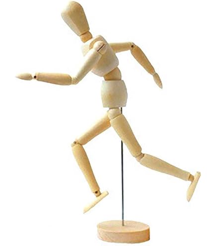 Amazon | モデル人形 デッサン マネキン 木製 全身 可動 人形 ポーズ