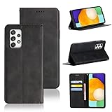 適用 Galaxy A52 5G ケース 手帳型 適用 ギャラクシーA52 5G / A52s 5G 手帳型ケース 適用 Galaxy A52 5G SC-53B スマホケース カバー 手帳型 PUレザー カード収納 財布型 耐衝撃 ケース マグネット スタンド機能付き 5色(適用 Galaxy A52 4G/a52 5G/A52s 5G ケース 手帳型) (ブラック)