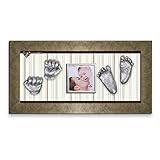 Moms Present 赤ちゃんの手と足 GOLD FRAMEで3DプリントDIYキットをキャスティング(G-9-POP-Stripe) [並行輸入品]
