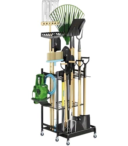 Amazon | 農具収納ガーデンラックツールボックスクリーニングツール