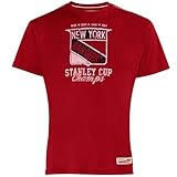 Mitchell & Ness New York RangersレッドThrowbackロゴプレミアムTシャツ( XXLサイズ)