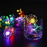 Tradeone ソーラーled イルミネーションライト ソーラー充電 朝顔 6ｍ30LED ストリング クリスマス飾り 光センサー内蔵 二種類モード 自動発光 防水防雨（多彩）