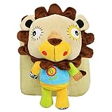 Genda 2Archer(JP)　迷子防止　キッズ　ベビー　リュック　可愛い　めいぬぐみ　リュックサック　女の子　男の子　柔らかい　多機能　お菓子　バッグ　誕生日　プレゼント　 (ベージュ)