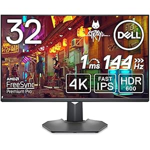 Dell G3223Q 32インチ 4Kゲーミングモニター(3年間無輝点交換保証/FPS向き/1ms/144Hz/Fast IPS/HDMI,DP/AMD FreeSync ™Premium Pro/VESA DisplayHDR ™600/DCI-P3 95%/高さ調整)
