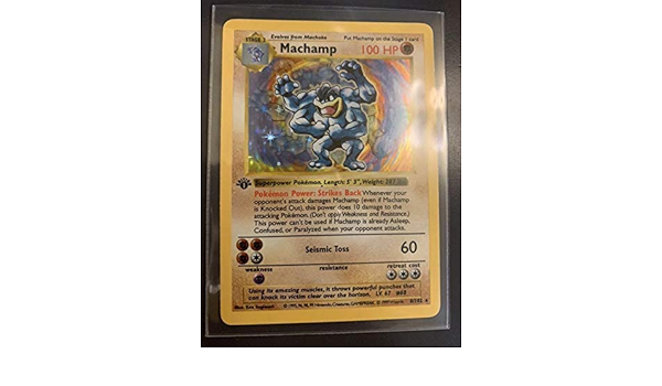 Amazon ポケモンカード 初版 英語版カイリキー シャドウレス おもちゃ おもちゃ