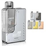 Aspire GOTEK PRO 電子タバコ 使い捨て持ち運びシーシャ POD スターターキット 本体 (ステンレススチール)
