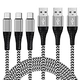 USB Type C ケーブル 3A 急速充電 【3本セット 2m×3】 USB スマホ タイプC 高耐久 高速データ転送対応 ナイロン編み 断線防止 柔軟性あり iPhone 16/15 充電ケーブル Sony Xperia/Samsung/Asus Zenfone/Fujitsu Arrows/PS5 USB-A to USB-C 各種対応 (黒)