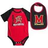 Infants NCAA Maryland Terrapins Onesideとよだれかけセット（チームカラー） 3-6 Months