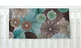 KESS InHouse Heidi Jennings Atlantis Teal Brown Fleece Baby Blanket 40 x 30 [並行輸入品]