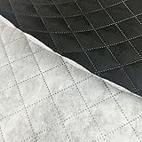 ブラック キルティング 生地 140x100 縫糸不使用加工 片面仕様 裏地 黒 手芸 ハンドメイドに