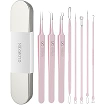Amazon.co.jp: GLOWZEN 角栓取り ニキビ 針 ピンセット (8点セット